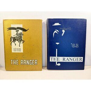 Vintage Kilgore College Ranger Yearbook Annuals 1962 63 Lot of 2 Texas READ WEAR